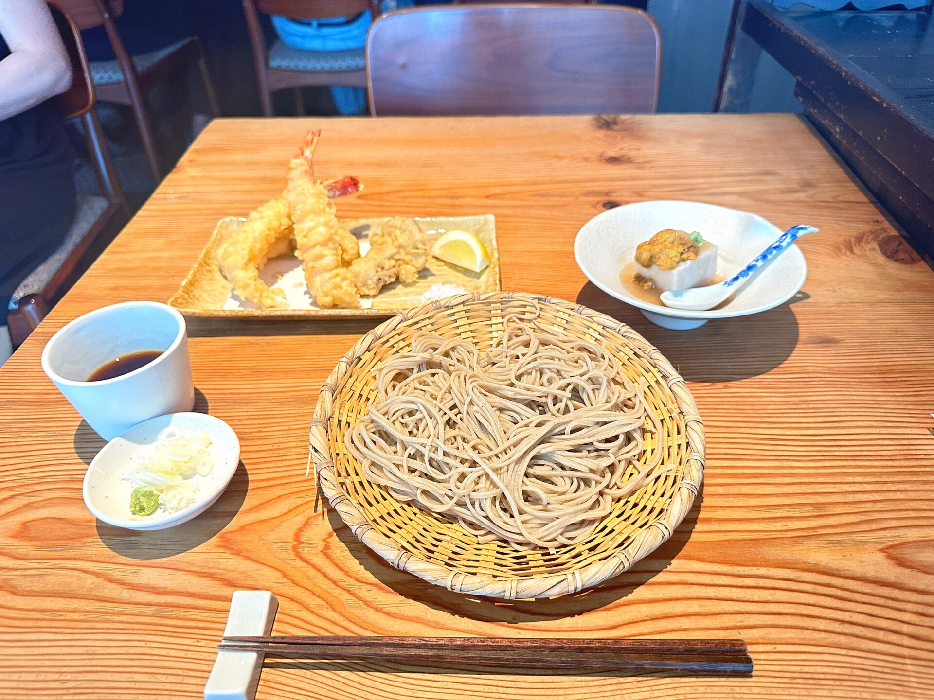 海老と野菜の天ぷらせいろ